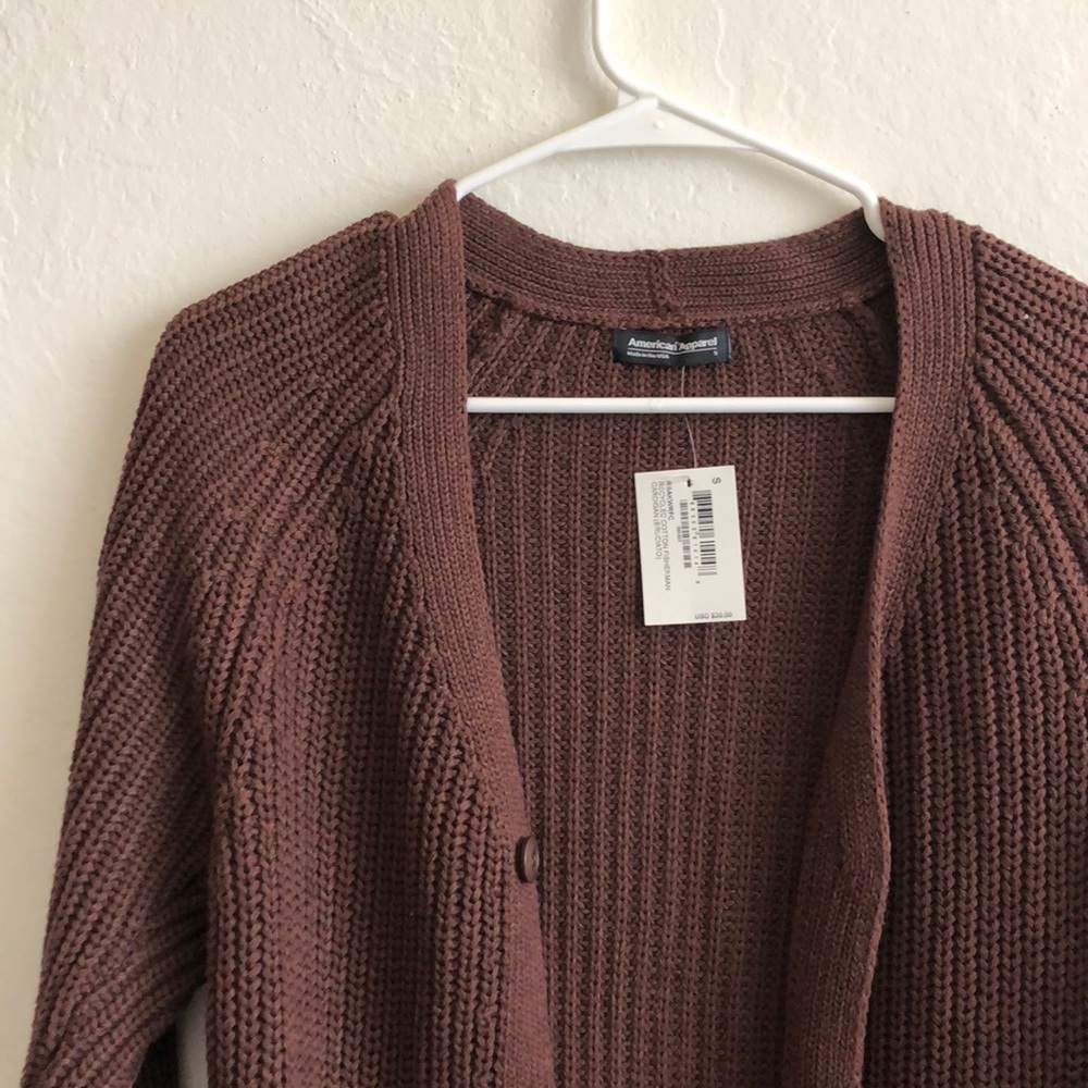 Brown knit sweater